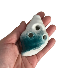 Load image into Gallery viewer, Handcrafted Ocean Seashell Ceramic Ocarina – Musical Instrument