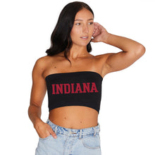 Load image into Gallery viewer, Indiana Hoosiers Black Bandeau Top