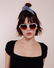 Load image into Gallery viewer, Queen of Hearts: Blue - Scrunchie Tie