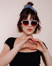 Load image into Gallery viewer, Queen of Hearts: Blue - Scrunchie Tie