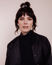 Load image into Gallery viewer, Devil in Disguise: Silver - Scrunchie Tie