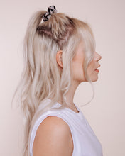 Load image into Gallery viewer, Devil in Disguise: Silver - Mini Scrunchie