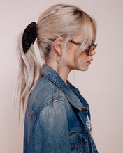Load image into Gallery viewer, The Hendrix: Black - Scrunchie Tie