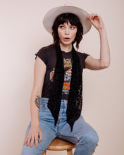 Load image into Gallery viewer, Foxey Lady: Black - Skinny Scarf