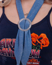 Load image into Gallery viewer, Silver Glitzy Scarf Slide