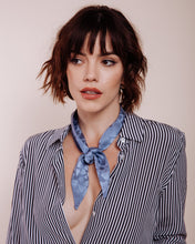 Load image into Gallery viewer, Queen of Hearts: Blue - Scarf Tie
