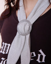 Load image into Gallery viewer, Silver Glitzy Scarf Slide