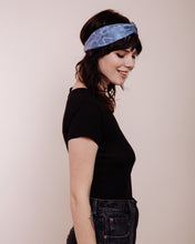 Load image into Gallery viewer, Queen of Hearts: Blue - Headwrap