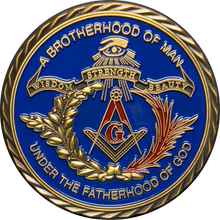 Load image into Gallery viewer, GL8-002 Masonic Illuminati FreeMason Lodge secret freemasonry challenge coin