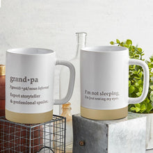 Load image into Gallery viewer, I'm Not Sleeping - I'm Just Resting Eyes Signature Mug | Stoneware Tea Coffee Cup | 17oz