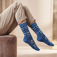 Load image into Gallery viewer, I'm Not Sleeping I'm Resting My Eyes Socks | Sleepy Tired Eyes Novelty Socks