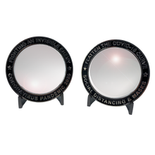 Load image into Gallery viewer, EL10-013 Invisible Enemy Glass Pandemic Challenge Coin for Essential Workers, Nurse, Doctor, EMT, First Responders, Police, Mask