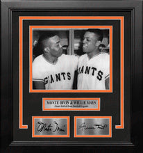 Load image into Gallery viewer, Monte Irvin and Willie Mays New York Giants 8x10 Framed Baseball Photo with Engraved Autographs