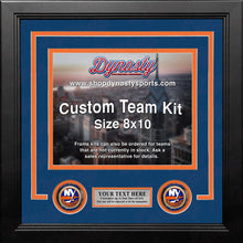 Load image into Gallery viewer, New York Islanders Custom NHL Hockey 8x10 Picture Frame Kit (Multiple Colors)
