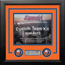 Load image into Gallery viewer, New York Islanders Custom NHL Hockey 8x10 Picture Frame Kit (Multiple Colors)
