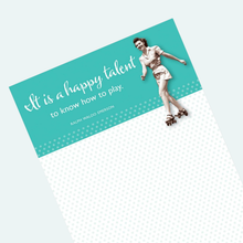 Load image into Gallery viewer, It is a Happy Talent to Know How to Play Magnetic List Notepad | Ralph Waldo Emerson Quote