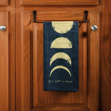 Load image into Gallery viewer, It&#39;s Just A Phase Moon Dish Cloth Towel | All-Over Block Print Design | 20&quot; x 26&quot;