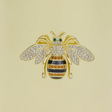 Load image into Gallery viewer, Stripey bee pot, large
