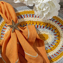 Load image into Gallery viewer, Nantucket starfish napkin rings, set of four