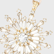 Load image into Gallery viewer, Dazzling snowflake hanging ornament, crystal