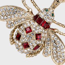 Load image into Gallery viewer, Classic bee hanging ornament boxed set, red and green