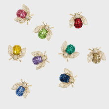 Load image into Gallery viewer, Sparkle bee clips boxed set, rainbow