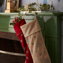 Load image into Gallery viewer, Snowflake stocking hanger, gold