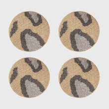 Load image into Gallery viewer, Animal Pattern Coasters- Gold