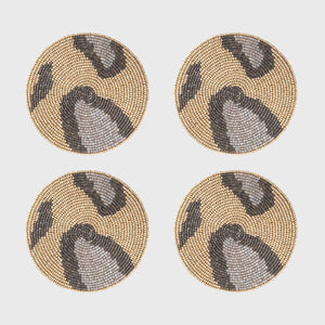 Animal Pattern Coasters- Gold