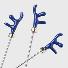 Load image into Gallery viewer, Coral cocktail picks, blue