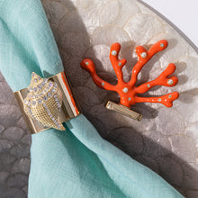 Load image into Gallery viewer, Coral placecard holders, coral, set of two
