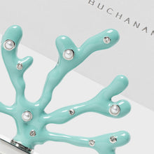 Load image into Gallery viewer, Coral placecard holders, turquoise, set of two
