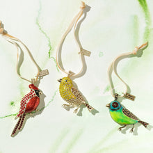 Load image into Gallery viewer, Green canary hanging ornament