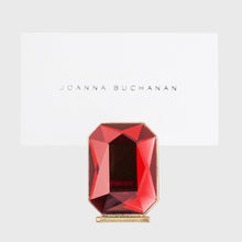 Load image into Gallery viewer, Single gem placecard holder, bright red, set of two