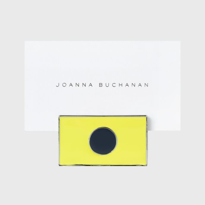 Nautical flag placecard holders, yellow, set of four