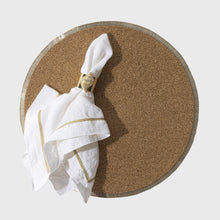 Load image into Gallery viewer, Gold hand beaded placemat
