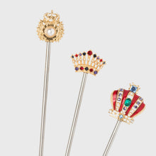 Load image into Gallery viewer, Crown swizzle sticks
