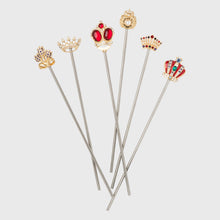 Load image into Gallery viewer, Crown swizzle sticks