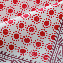 Load image into Gallery viewer, Dot print tablecloth, red