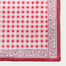 Load image into Gallery viewer, Dot print tablecloth, red