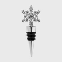 Load image into Gallery viewer, Snowflake wine stopper, silver