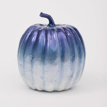 Load image into Gallery viewer, Large capiz pumpkin, blue ombre