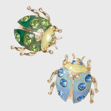 Load image into Gallery viewer, Enamel ladybug clip set