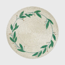 Load image into Gallery viewer, Mistletoe hand beaded placemat