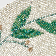 Load image into Gallery viewer, Mistletoe hand beaded placemat