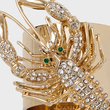 Load image into Gallery viewer, Sparkle lobster napkin rings, set of two