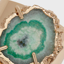 Load image into Gallery viewer, Crystal quartz napkin rings, seafoam, set of two