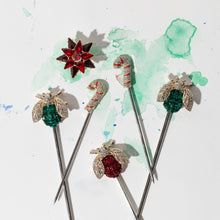 Load image into Gallery viewer, Sparkle bee swizzle sticks