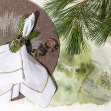 Load image into Gallery viewer, Pomegranate skinny napkin rings, set of four