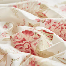 Load image into Gallery viewer, DaDa Bedding Hint of Mint Dainty Cottage Floral Roses Cotton Flat Sheet Only w/ Pillow Case (3036)